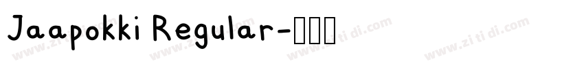 Jaapokki Regular字体转换 Jaapokki Regular字体转换